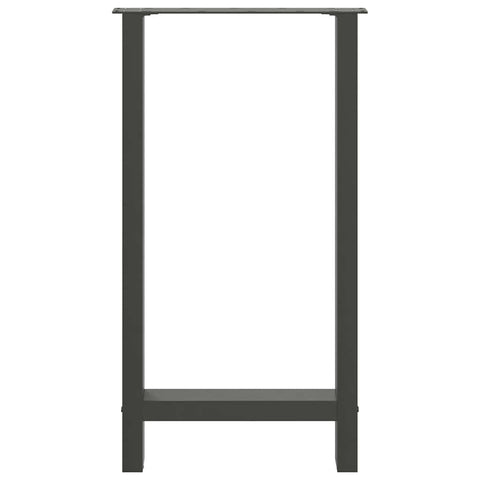 vidaXL Bar Table Legs Anthracite 2 pcs 50x(90-91) cm Steel