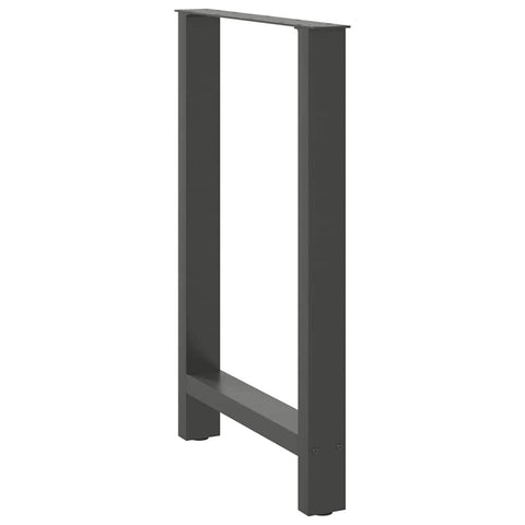 vidaXL Bar Table Legs Anthracite 2 pcs 60x(90-91) cm Steel