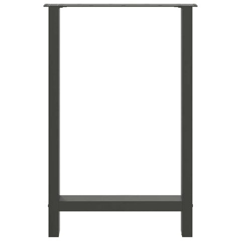 vidaXL Bar Table Legs Anthracite 2 pcs 60x(90-91) cm Steel