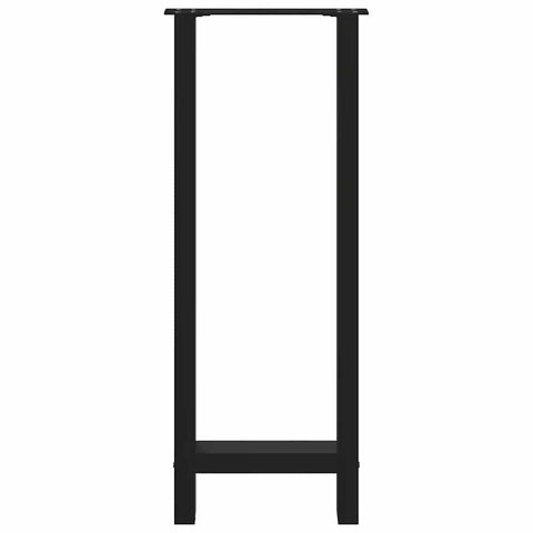 vidaXL Bar Table Legs Black 2 pcs 40x(100-101) cm Steel