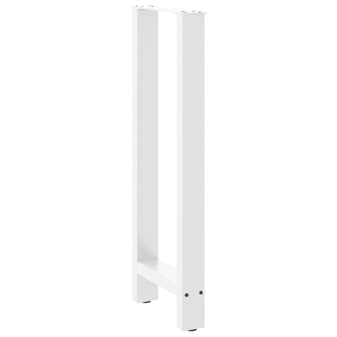 vidaXL Bar Table Legs White 2 pcs 40x(100-101) cm Steel