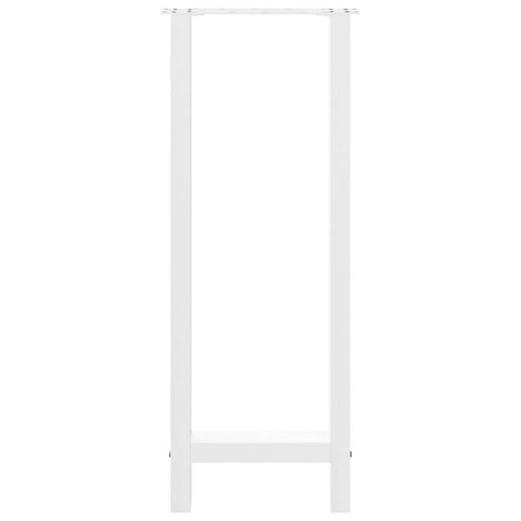 vidaXL Bar Table Legs White 2 pcs 40x(100-101) cm Steel