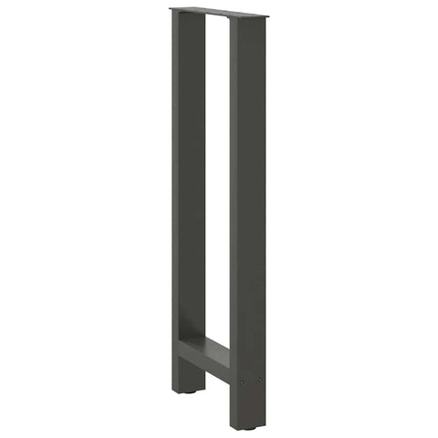 vidaXL Bar Table Legs Anthracite 2 pcs 50x(100-101) cm Steel