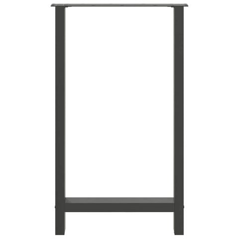 vidaXL Bar Table Legs Anthracite 2 pcs 60x(100-101) cm Steel