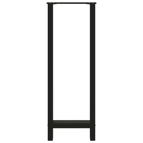 vidaXL Bar Table Legs Black 2 pcs 40x(110-111) cm Steel