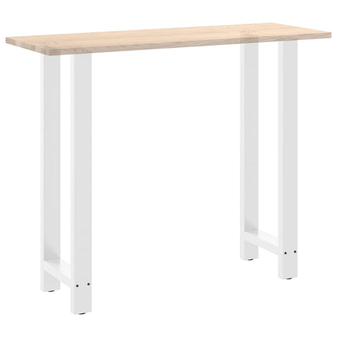 vidaXL Bar Table Legs White 2 pcs 40x(110-111) cm Steel
