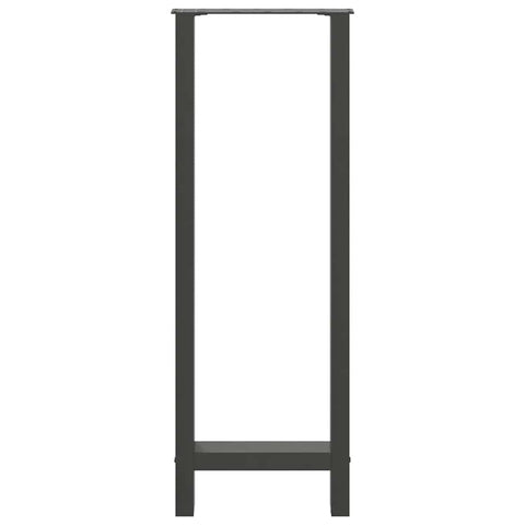 vidaXL Bar Table Legs Anthracite 2 pcs 40x(110-111) cm Steel