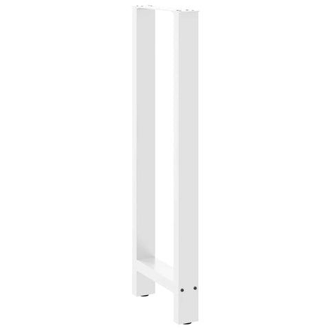 vidaXL Bar Table Legs White 2 pcs 50x(110-111) cm Steel