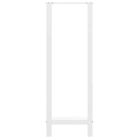vidaXL Bar Table Legs White 2 pcs 50x(110-111) cm Steel
