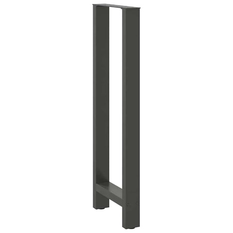 vidaXL Bar Table Legs Anthracite 2 pcs 50x(110-111) cm Steel
