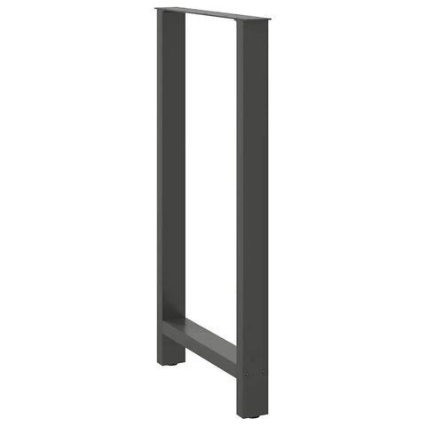 vidaXL Bar Table Legs Anthracite 2 pcs 60x(110-111) cm Steel