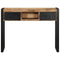 vidaXL Console Table 100x35x75 cm Solid Rough Wood Mango