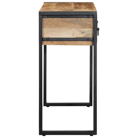 vidaXL Console Table 100x35x75 cm Solid Rough Wood Mango