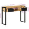 vidaXL Console Table 100x35x75 cm Solid Rough Wood Mango
