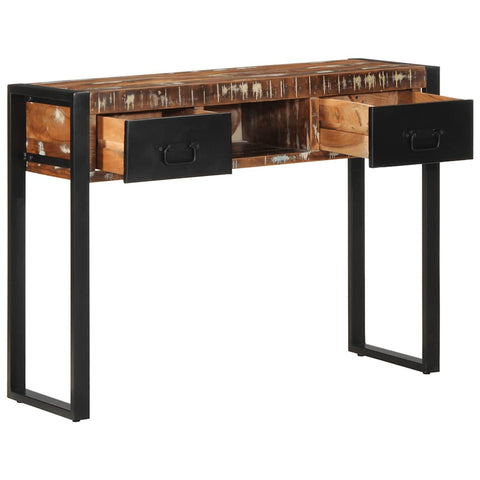 vidaXL Console Table Multicolour 100x35x75 cm Solid Wood Reclaimed