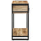 vidaXL Console Table 100x35x75 cm Solid Rough Wood Mango
