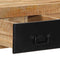 vidaXL Console Table 100x35x75 cm Solid Rough Wood Mango