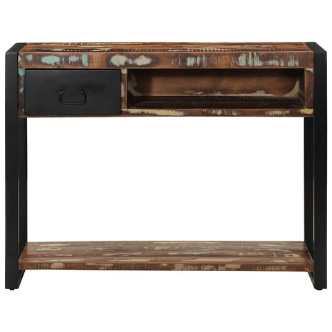 vidaXL Console Table Multicolour 100x35x75 cm Solid Wood Reclaimed
