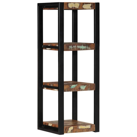 vidaXL Wall Shelf Multicolour 35x35x100 cm Solid Wood Reclaimed