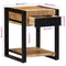 vidaXL Side Table 40x40x50 cm Solid Rough Wood Mango
