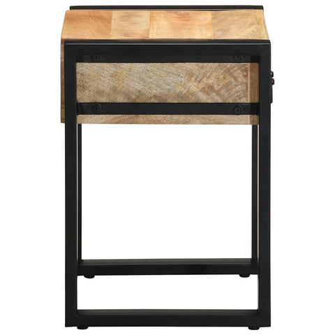 vidaXL Side Table 35x35x50 cm Solid Rough Wood Mango