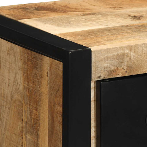 vidaXL Bedside Cabinet 40x35x40 cm Solid Rough Wood Mango