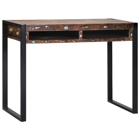 vidaXL Dressing Table Multicolour 100 x 50 x 75 cm Solid Reclaim wood