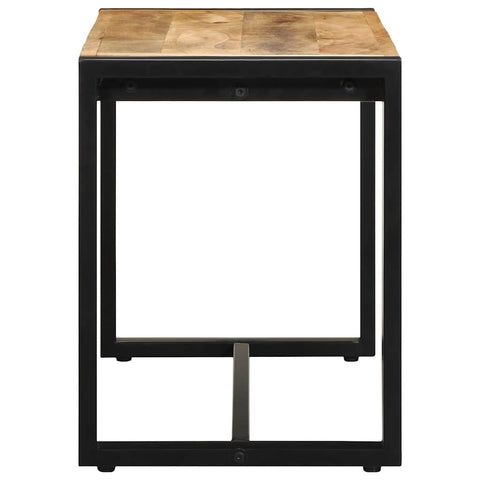 vidaXL Bench 80x35x45 cm Solid Rough Wood Mango