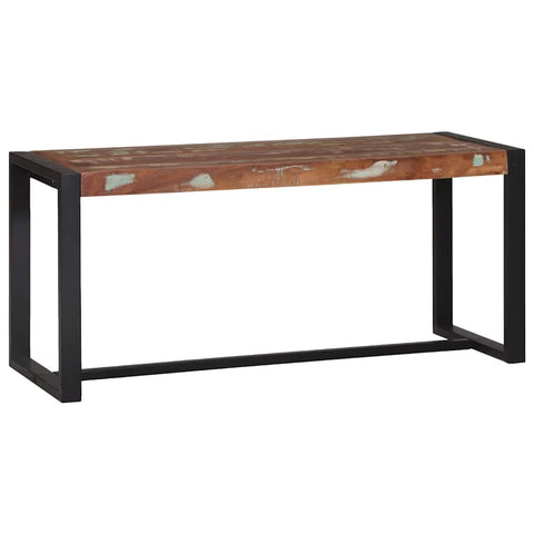 vidaXL Bench Multicolour 100 x 35 x 45 cm Solid Reclaim wood