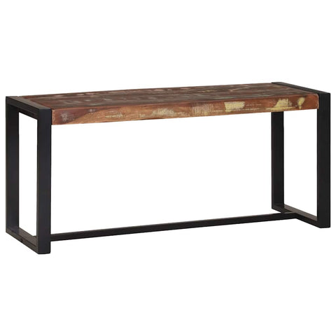 vidaXL Bench Multicolour 100 x 35 x 45 cm Solid Reclaim wood