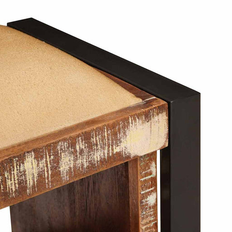 vidaXL Storage Bench Multicolour 80 x 35 x 40 cm Solid Reclaim wood