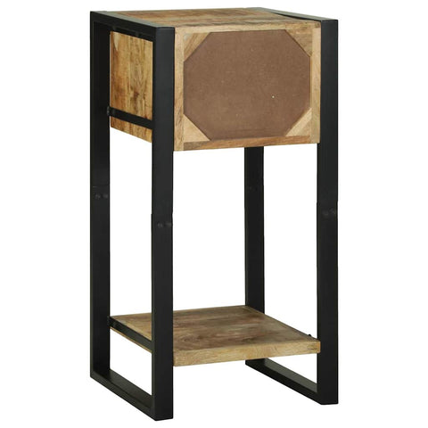 vidaXL End Table Brown 40 x 40 x 80 cm Solid rough mango wood