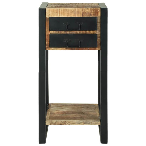 vidaXL End Table Brown 40 x 40 x 80 cm Solid rough mango wood