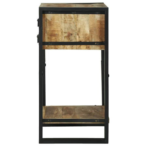 vidaXL End Table Brown 40 x 40 x 80 cm Solid rough mango wood