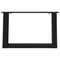 vidaXL Coffee Table Legs U-Shaped 2 pcs Black 40x(30-31) cm Steel