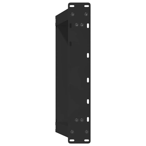 vidaXL Coffee Table Legs U-Shaped 2 pcs Black 40x(30-31) cm Steel