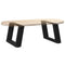 vidaXL Coffee Table Legs U-Shaped 2 pcs Black 40x(30-31) cm Steel