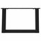 vidaXL Coffee Table Legs U-Shaped 2 pcs Black 50x(30-31) cm Steel