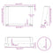 vidaXL Coffee Table Legs U-Shaped 2 pcs Natural Steel 50x(30-31) cm Steel