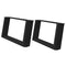 vidaXL Coffee Table Legs U-Shaped 2 pcs Black 60x(30-31) cm Steel