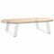 vidaXL Coffee Table Legs U-Shaped 2 pcs White 60x(30-31) cm Steel