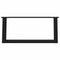 vidaXL Coffee Table Legs U-Shaped 2 pcs Black 70x(30-31) cm Steel