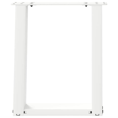 vidaXL Coffee Table Legs U-Shaped 2 pcs White 28x(42-43) cm Steel
