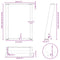 vidaXL Coffee Table Legs U-Shaped 2 pcs White 28x(42-43) cm Steel