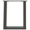 vidaXL Coffee Table Legs U-Shaped 2 pcs Anthracite 28x(42-43) cm Steel