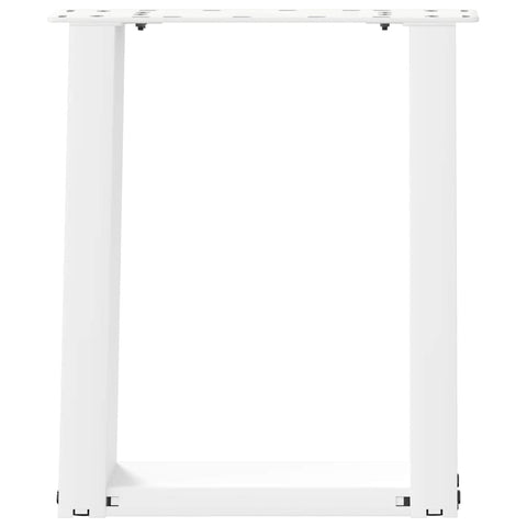 vidaXL Coffee Table Legs U-Shaped 2 pcs White 38x(42-43) cm Steel