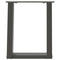 vidaXL Coffee Table Legs U-Shaped 2 pcs Anthracite 38x(42-43) cm Steel