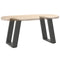 vidaXL Coffee Table Legs U-Shaped 2 pcs Anthracite 38x(42-43) cm Steel