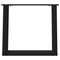 vidaXL Coffee Table Legs U-Shaped 2 pcs Black 50x(42-43) cm Steel