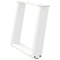 vidaXL Coffee Table Legs U-Shaped 2 pcs White 50x(42-43) cm Steel